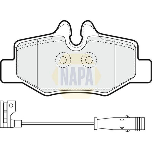 NAPA Rear Brake Pad Set fits Mercedes-Benz Viano 2003-2007