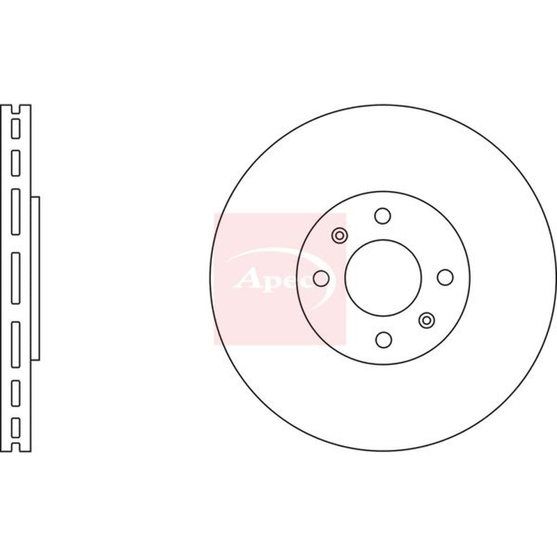 Apec Front & Rear Brake Discs & Pads fits Peugeot 5008 2009-2017 1.2 1.6 2.0