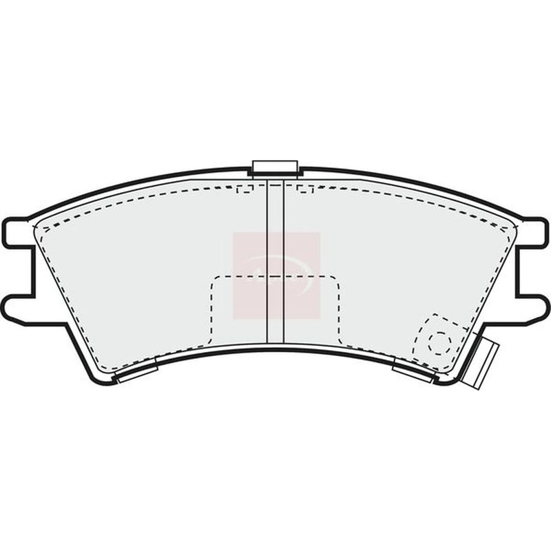 Apec Front Brake Pad Set PAD1017