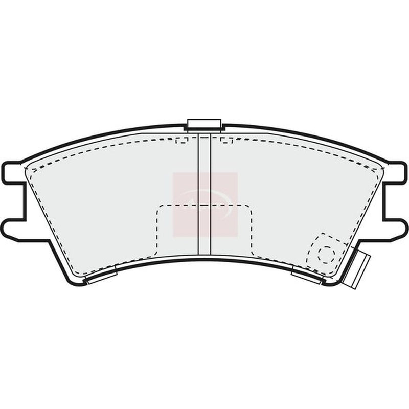 Apec Front Brake Pad Set fits Hyundai Amica / Atoz 1998-2003 1.0