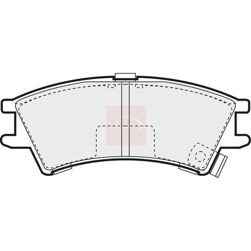 Apec Front Brake Pad Set fits Hyundai Amica / Atoz 1998-2003 1.0