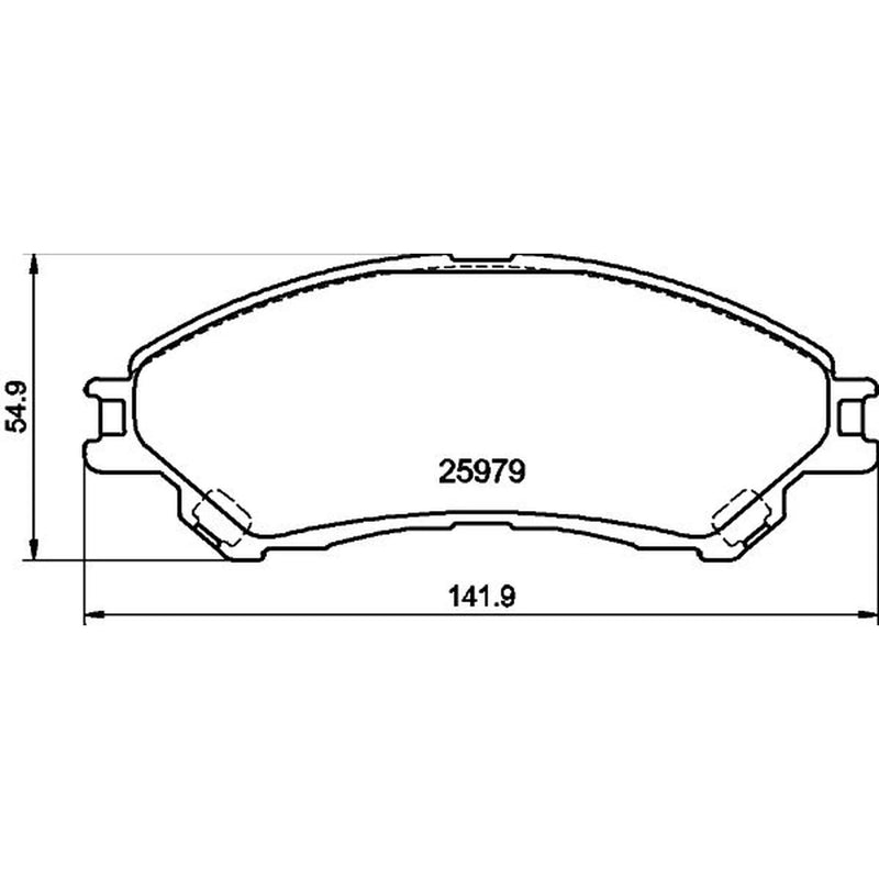 DON Front Brake Pad Set fits Suzuki S-Cross 2022 on 1.4 1.5