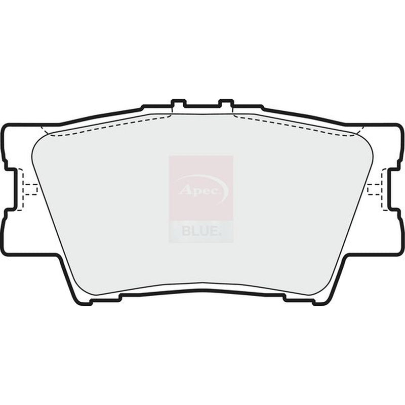 Apec Rear Brake Pad Set fits Toyota Rav 4 III 2005-2013 2.0 2.2