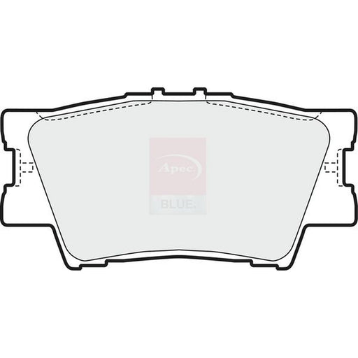 Apec Rear Brake Pad Set fits Toyota Rav 4 III 2005-2013 2.0 2.2