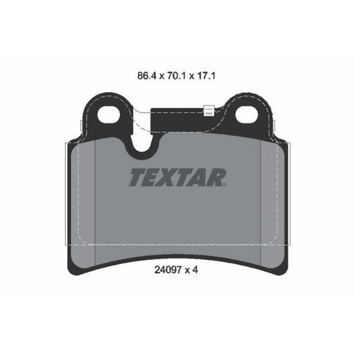 Textar Rear Brake Pad Set 2409701