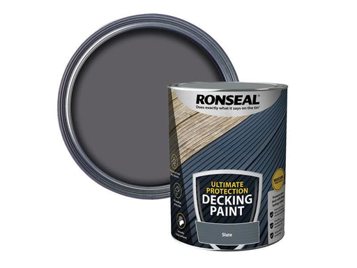 Ronseal Ultimate Protection Decking Paint Slate 5 litre Ronseal - Dynamic Drive