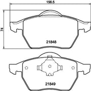 DON Front Brake Pad Set fits Ford Galaxy 1995-2006 1.9 2.0 2.3 2.8