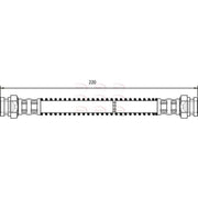 Apec Brake Hydraulic Hose Line Rear Left fits Citroën Ax 1986-1998