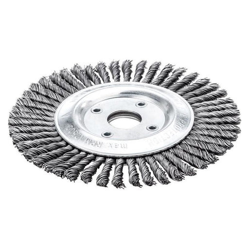 Lessmann Pipeline Brush 40 Knots 125 x 22.2mm Bore Steel Wire Lessmann - Dynamic Drive