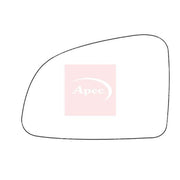 Apec Exterior Wing Mirror Glass Left fits Opel Meriva A 2003-2010