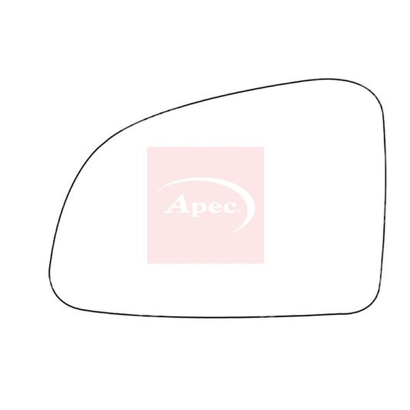 Apec Exterior Wing Mirror Glass Left fits Opel Meriva A 2003-2010