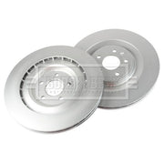 Borg & Beck 2 x Vented Rear Brake Discs BBD5577