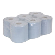 Sealey Paper Roll Blue 2-Ply Embossed 150m Pack of 6 BLU150 Sealey - Dynamic Drive