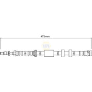 NAPA Brake Hydraulic Hose Line Front fits Ford Focus III 2014-2017 2.0