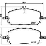 DON Front Brake Pad Set fits Mercedes-Benz C-Class 2021-2022