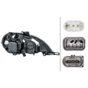 Hella Headlight Headlamp PY21W Left fits Mercedes-Benz M-Class 1998-2005