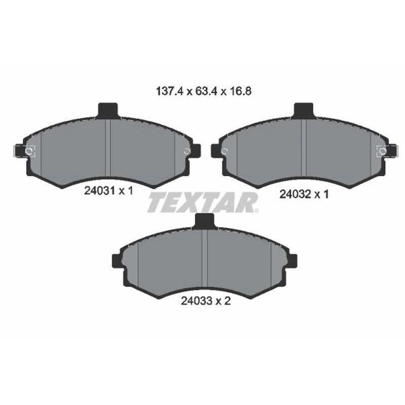 Textar Front Brake Pad Set 2403101