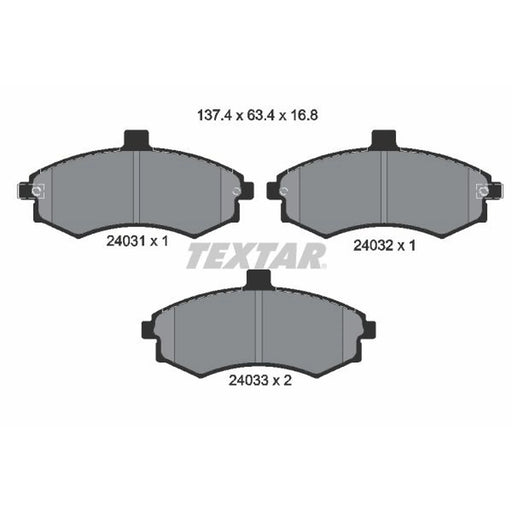 Textar Front Brake Pad Set 2403101
