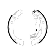 Mintex Brake Shoe Set Axle Kit fits Dacia Duster 2010-2019 1.2 1.3 1.5 1.6