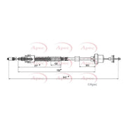 Apec Clutch Control Cable Pull CAB5023
