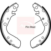 Apec Brake Shoe Set Axle Kit fits Honda Jazz II 2002-2008 1.3