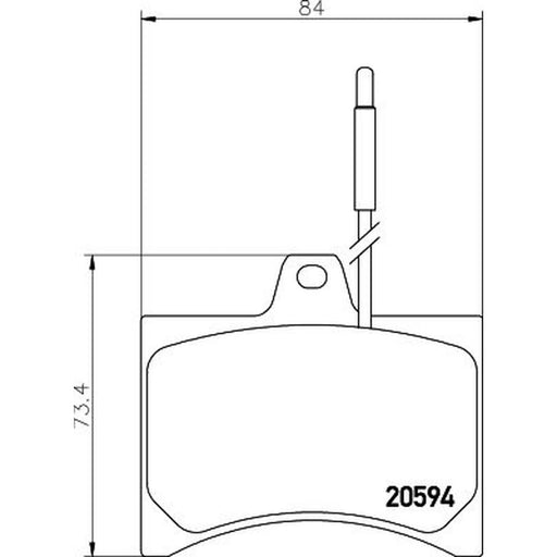 Mintex Front Brake Pad Set fits Citroën C15 Box Body 1984-1997 1.0 1.1 1.3 1.4