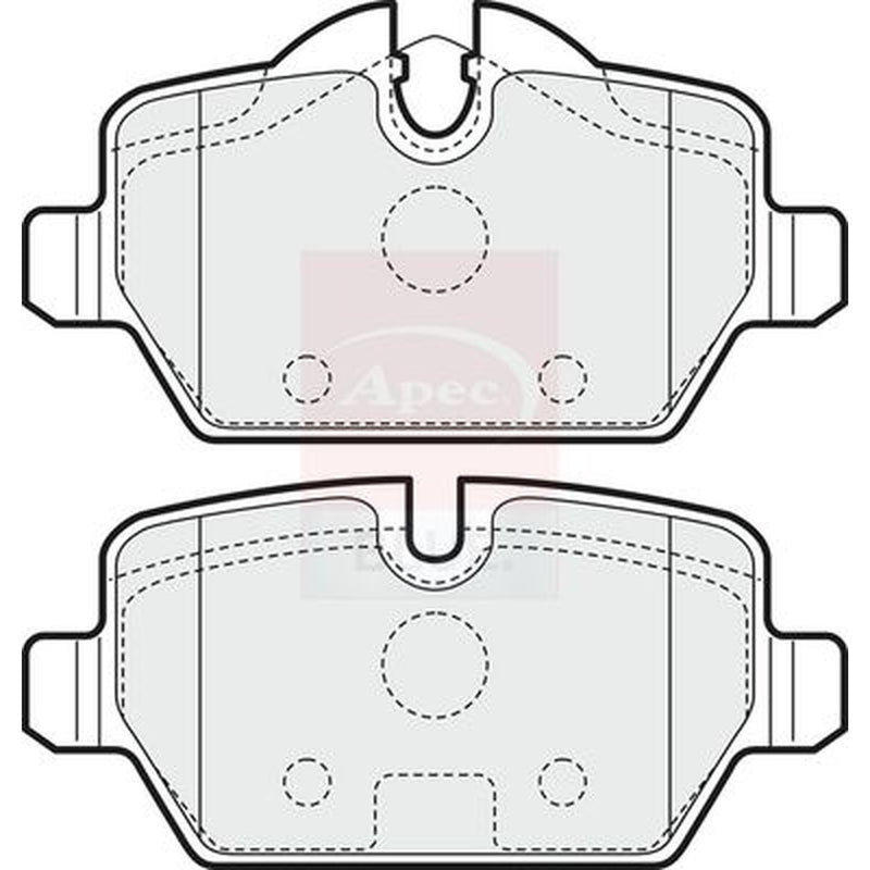 Apec Front & Rear Pads fits BMW 1 2004-2011