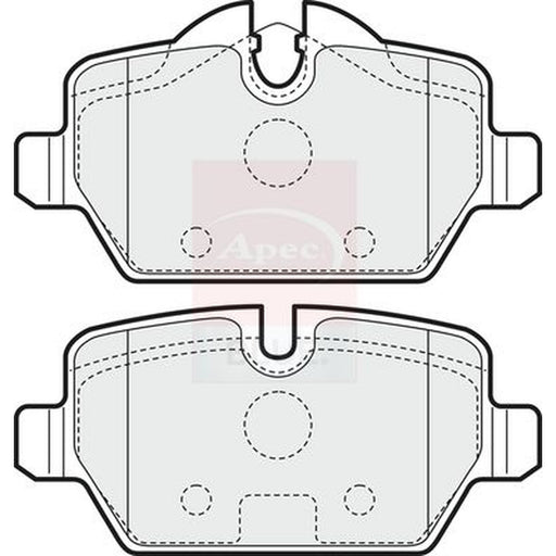 Apec Front & Rear Pads fits BMW 1 2004-2011