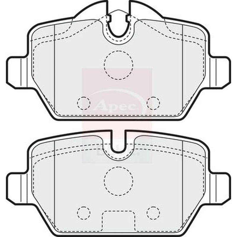 Apec Rear Brake Pad Set PD3150