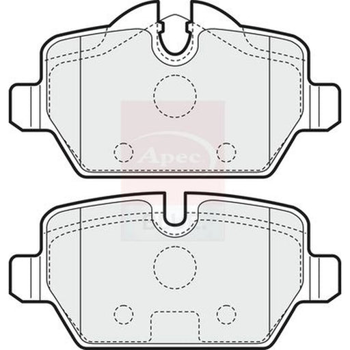 Apec Rear Brake Pad Set PD3150