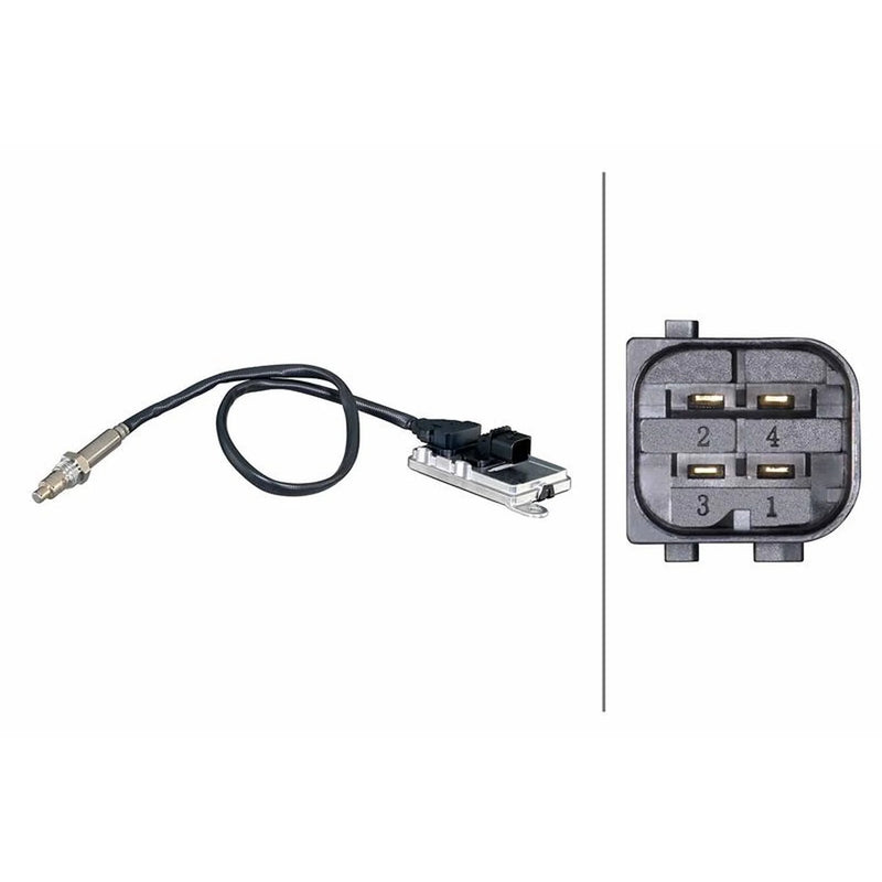 Hella NOx Nitrogen Oxide Sensor Exhaust Pin fits Mercedes-Benz Accelo 1998 on
