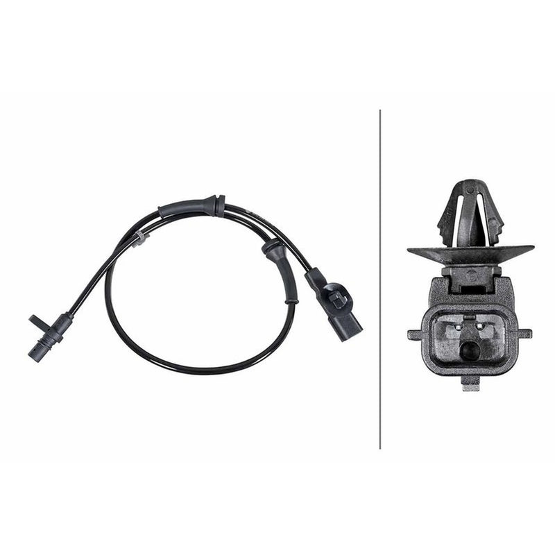 Hella ABS Wheel Speed Sensor Rear Right fits Nissan Qashqai II 2013-2015
