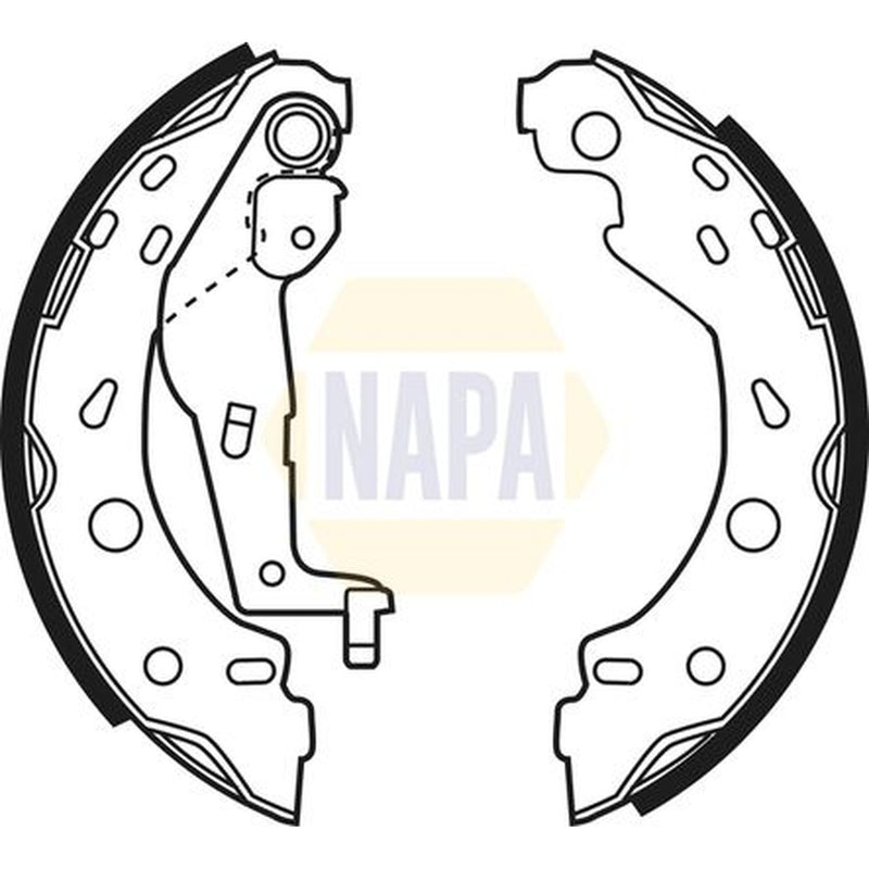 NAPA Brake Shoe Set Axle Kit fits Smart Cabrio 2000-2004