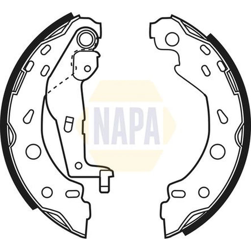 NAPA Brake Shoe Set Axle Kit NBS1040