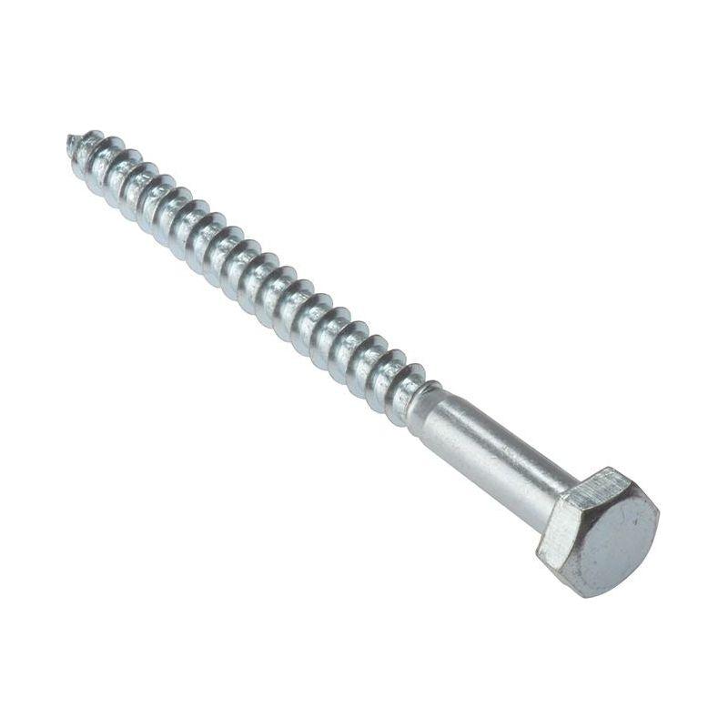 Forgefix Coach Screw Hexagon Head Single Thread ZP M8 x 60mm Bag 10 ForgeFix - Town Tools
