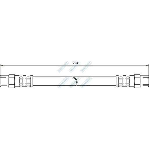 Apec Brake Hydraulic Hose Line inner BHO4021