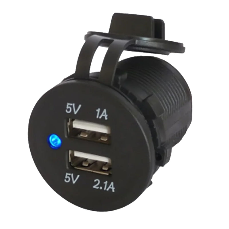 Unbranded Twin USB Power Socket 3.1A Waterproof 12V/24V