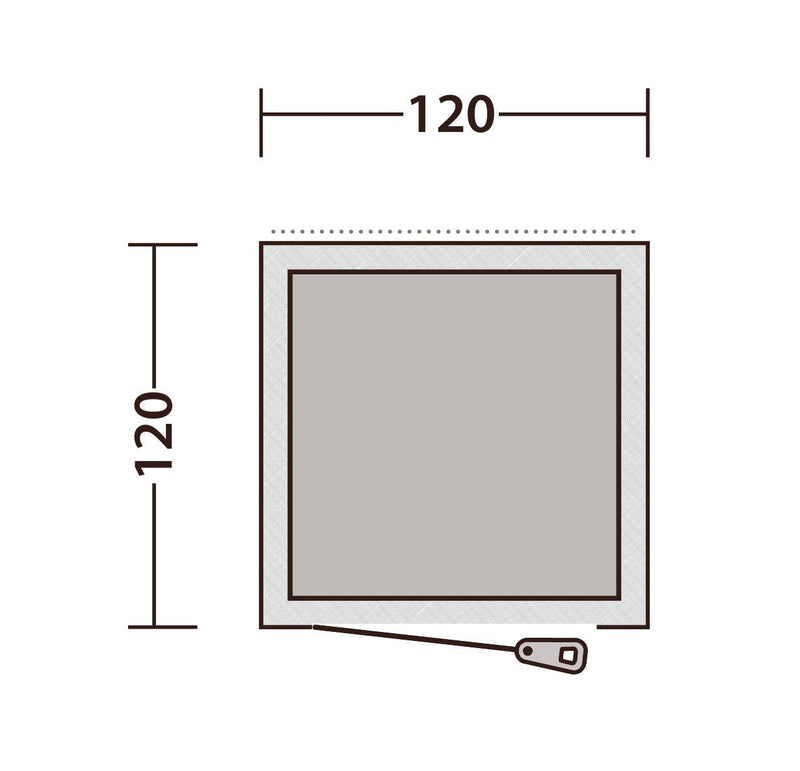 Outwell Seahaven Comfort Station Single Shelter Grey Toilet Outwell - Dynamic Drive
