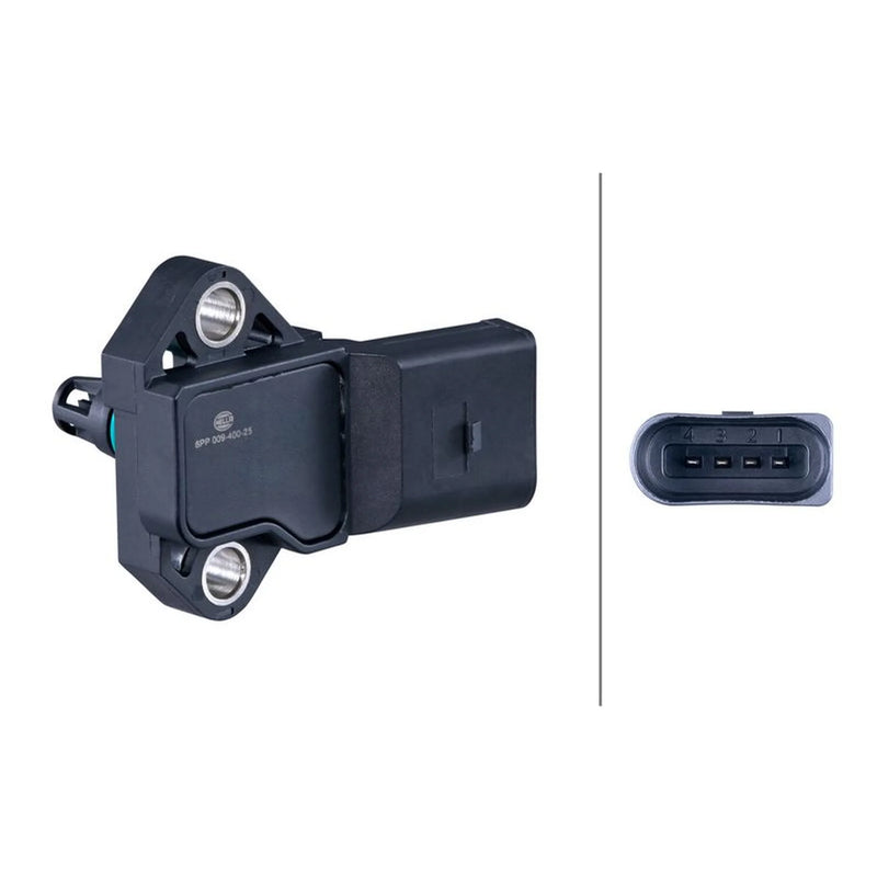 Hella Turbo Boost Pressure Sensor behind exhaust turbocharger fits Audi A1