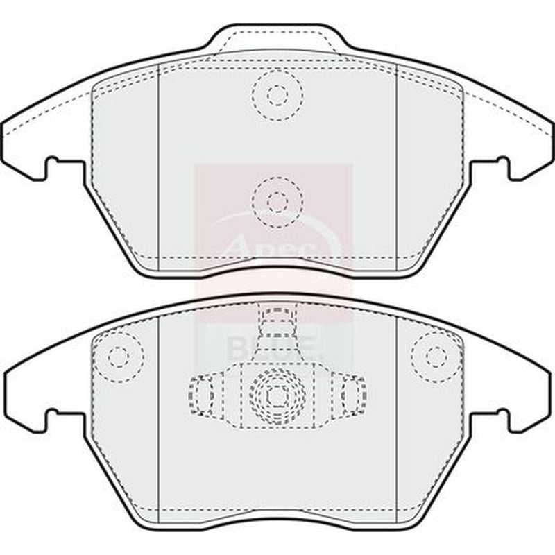 Apec Front & Rear Brake Discs & Pads fits Peugeot Rcz 2010-2015 1.6 2.0