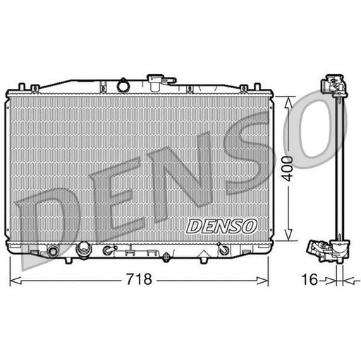 Denso Engine Radiator fits Honda Accord VII 2003-2008 2.4