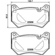 Mintex Front Brake Pad Set fits Audi Q5 2016-2021 2.0 3.0