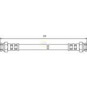 NAPA Brake Hydraulic Hose Line inner NBH1284