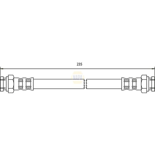 NAPA Brake Hydraulic Hose Line inner NBH1284