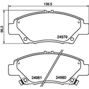 Mintex Front Brake Internally Vented Discs & Pads fits Honda Cr-Z 2010-2013 1.5
