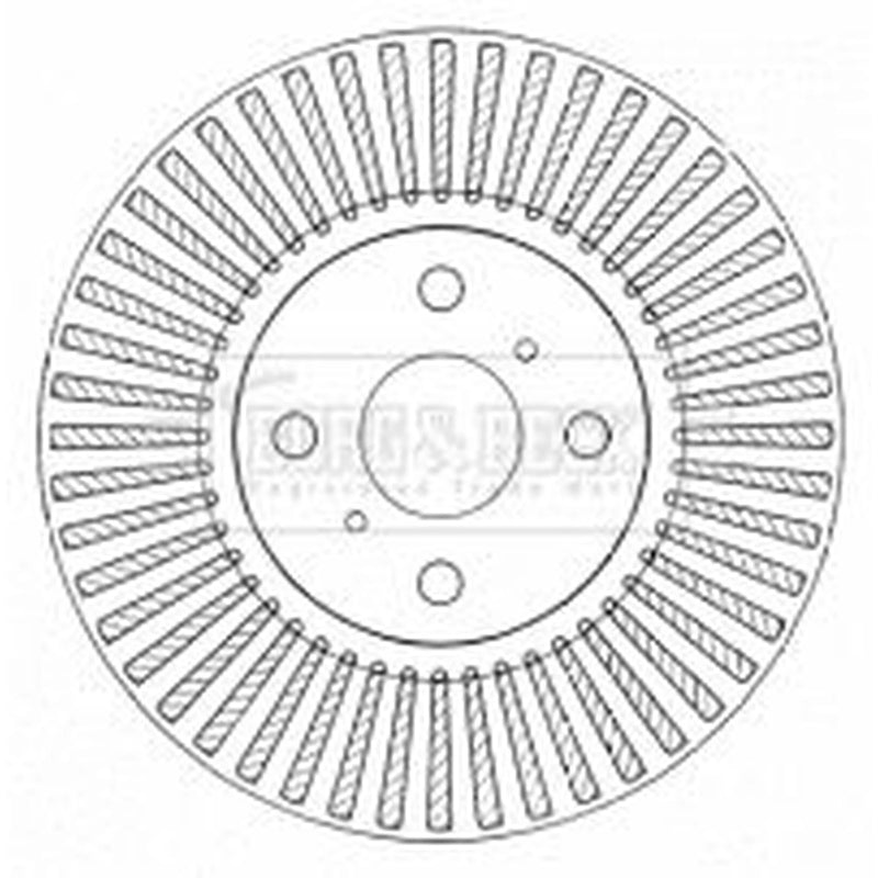 Borg & Beck Front & Rear Brake Discs & Pads fits Toyota Yaris/Vitz 2005-2011 1.0