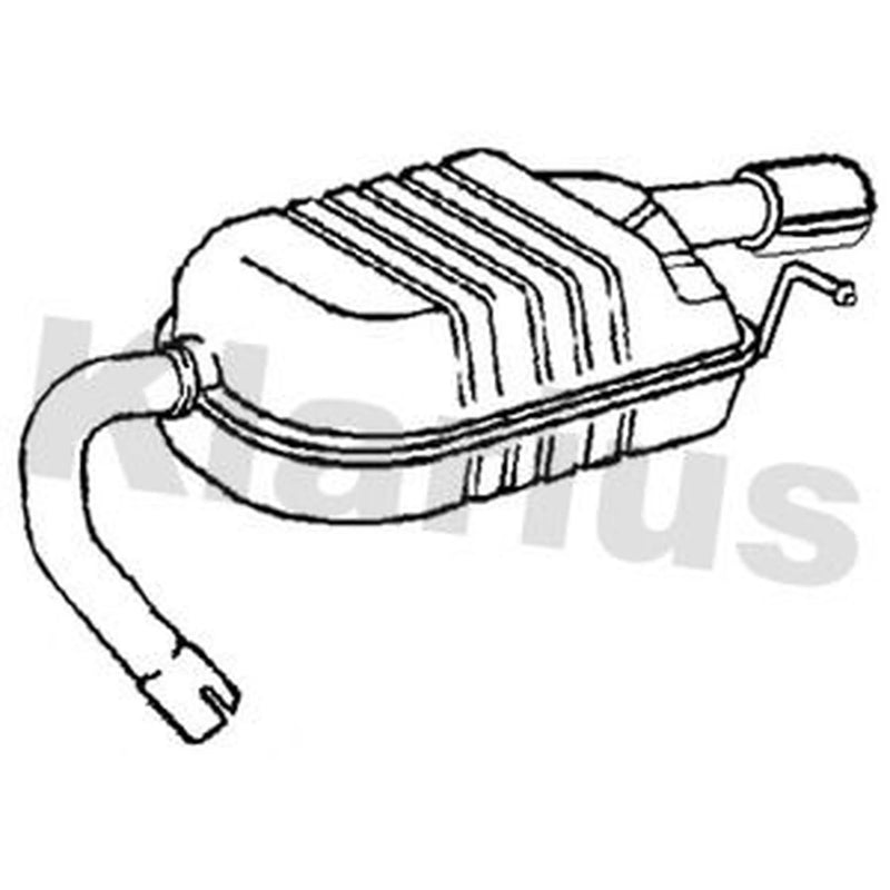 Klarius Box With Tail Pipe Rear fits Ford Mondeo IV 2010-2015 2.2