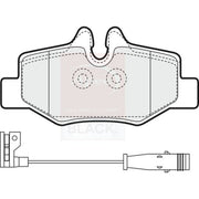 Apec Black Rear Brake Pad Set fits Mercedes-Benz Viano 2003-2007