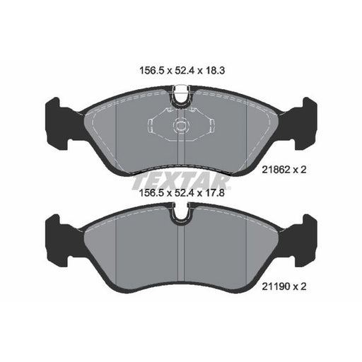 Textar Front Brake Pad Set 2186201