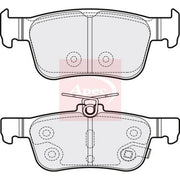 Apec Rear Brake Pad Set fits Honda Civic X 2016-2022 1.0 1.5 1.6 2.0